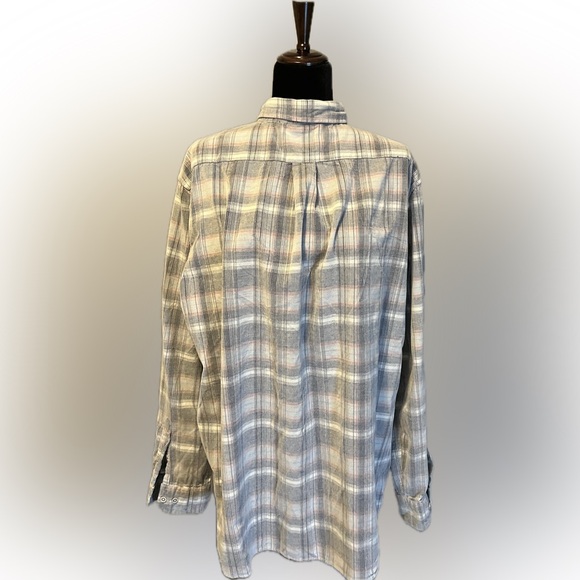 ROWM Long Sleeve Medium Plaid Washed Corduroy Shirt size XL - Picture 3 of 14